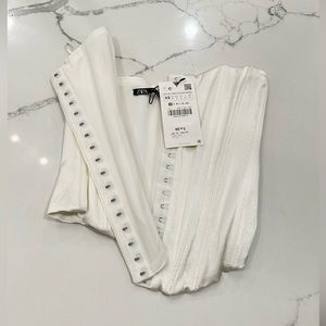 COPY - BRAND NEW Zara white corset top xs